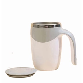 Automatic Self Stirring Coffee Mug, Rechargeable Magnetic Mixing Cup with Stainless Steel Interior, Electric Coffee Cup for Milk Tea Protein Drinks, Home Office Travel