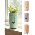 thumbnail image 1 of Automatic Self-Watering Plastic Flower Pot for Indoor Plants, Breathable Thickened All-Season Home Desktop Container with Drainage Holes, 4.72 x 5.91 in, 1 of 6