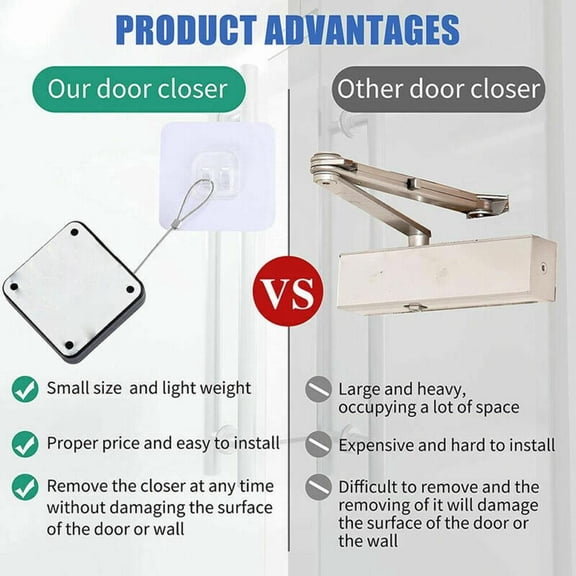 Automatic Sensor Doors Closer Punch-Free Automatic Telescopic Sliding Door