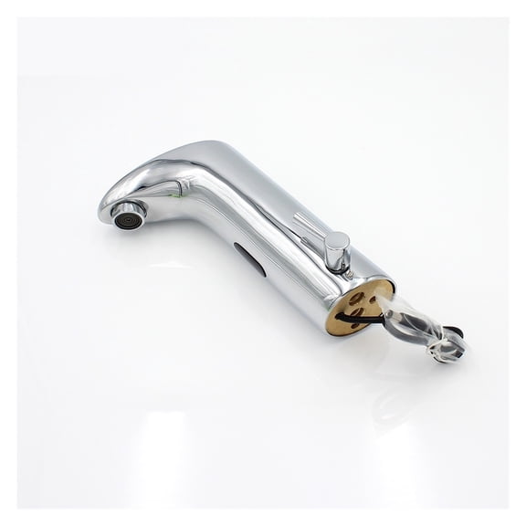 Automatic Sensor Faucet Basin Sink, Hot And Cold Mixer Hands Free Touchless Chrome Polished Sink Vanity Faucet ,Leakproof Design