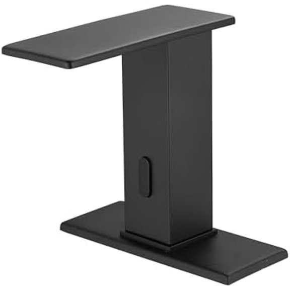 Automatic Sensor Matte Black Touchless Bathroom Sink Faucet Black Vanity Waterfall Bathroom Water Tap with Control Box and Temperature Mixer$$Tools & Hardware Other