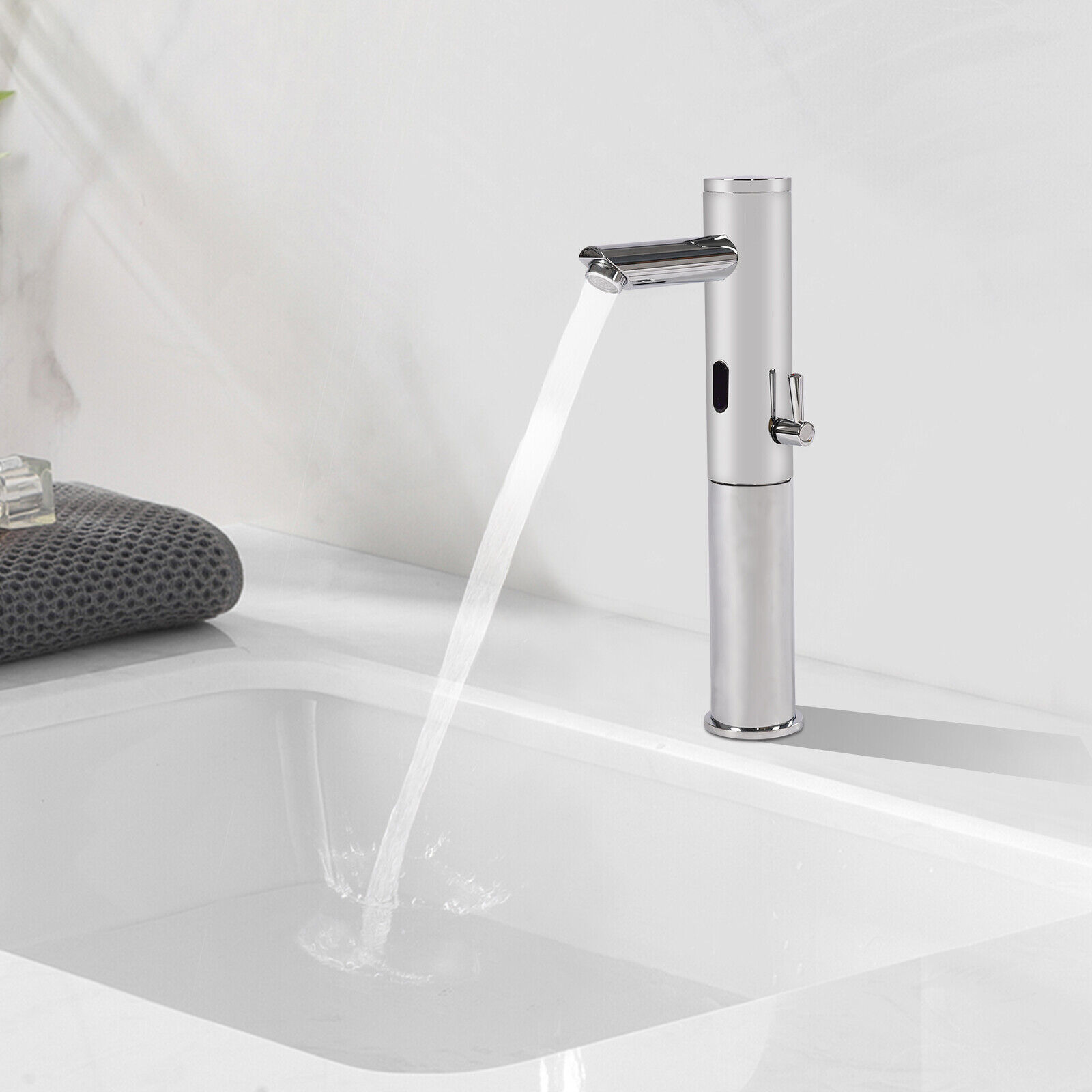 Automatic Sensor Tap Bathroom Basin Vessel Sink Hands Free Tap Kit ...