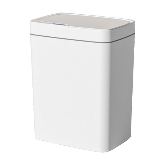 Automatic Sensor Trash Can, 4 Gallon Kitchen and Office Bin with Silent Closing, Waterproof Design, Space Saving, Long Battery Life