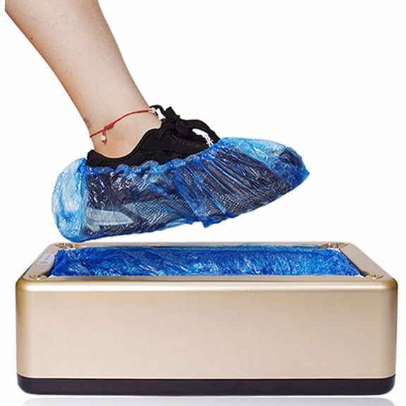 Automatic Shoe Cover Dispenser Machine with Disposable Overshoes for Home, Office, and Carpet Cleaning