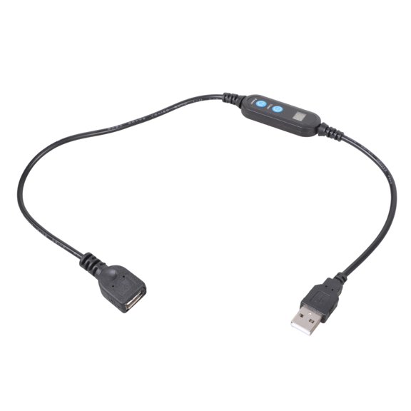 Automatic Shutdown USB Timer Wire 1 to 30 Minutes Time Presetable with Power Switching Button For LED Light Fan