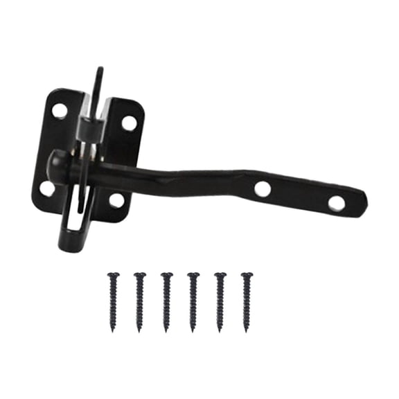 Automatic Single-Sided Wooden Fence Gate Lock, Self-Locking Gravity Latch for Garden Yard Pool