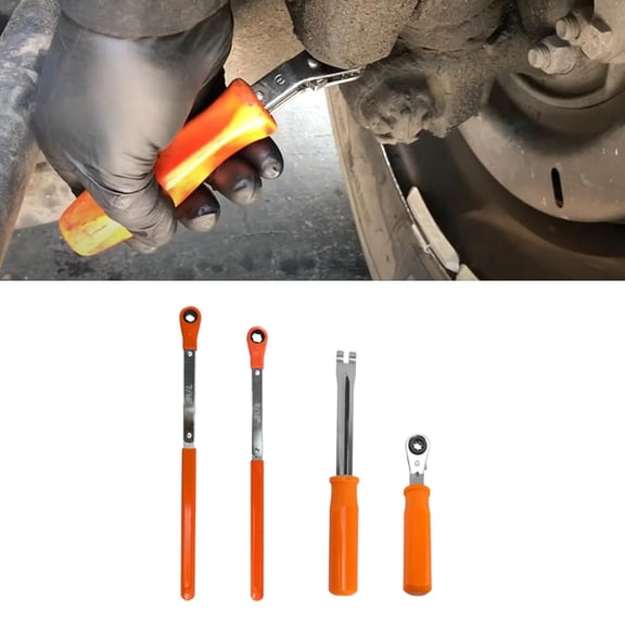 Automatic Slack Adjuster Tool and Wrench Fork End Release Tool and Double Square Ratcheting Wrench 5/16in 7/16in 9/16in