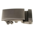 thumbnail image 1 of Automatic Slide Buckle Replacement Metal Rectangle Ratchet Belt Buckle Gray, 1 of 7