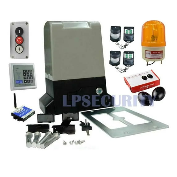 Automatic Sliding Gate Opener Motor For Gate Up To 800KGS (photocells,button,lamp,keypad, GSM Gate Opener Optional)