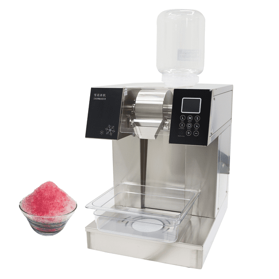 Automatic Snowflake Ice Machine Snow Ice Maker Shaver Machine for Dessert Milktea Shops 1200W