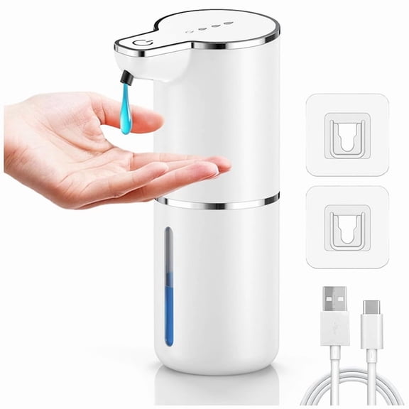 Automatic Soap Dispenser, 1200mAh Soap Dispenser, Wall Mounting Electric Soap Dispenser for Kitchen, Bathroom, School