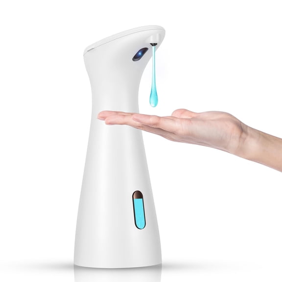 Automatic Soap Dispenser, 320ml Touchless Liquid Soap Dispenser for Kitchen and Bathroom, IPX5 Waterproof Battery Operated Hand Soap Dispenser for Dish Soap