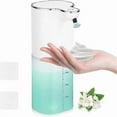 thumbnail image 1 of Automatic Soap Dispenser, 400ml Wall Mounted Automatic Soap Dispenser with USB Rechargeable, IPX5 Waterproof Touchless Soap Dispenser for Kitchen, Ba, 1 of 4