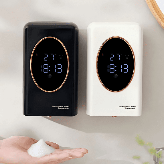 Automatic Soap Dispenser 480ml Smart Sensing Touchless Foam Soap Dispenser USB Recharging Wall Mounted for Bathroom and Kitchen(White)