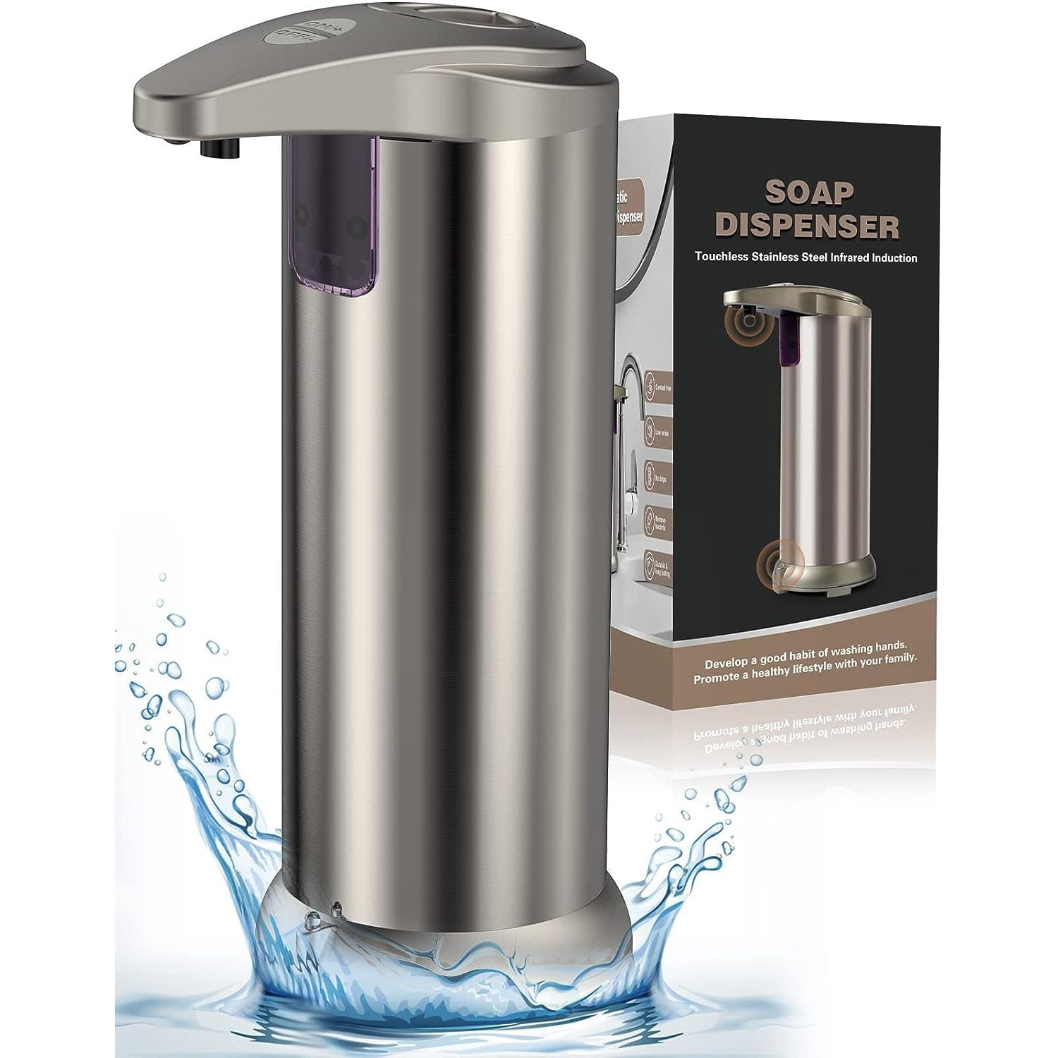 Automatic Soap Dispenser, 8.45oz/250ml Touchless Hand Free Soap
