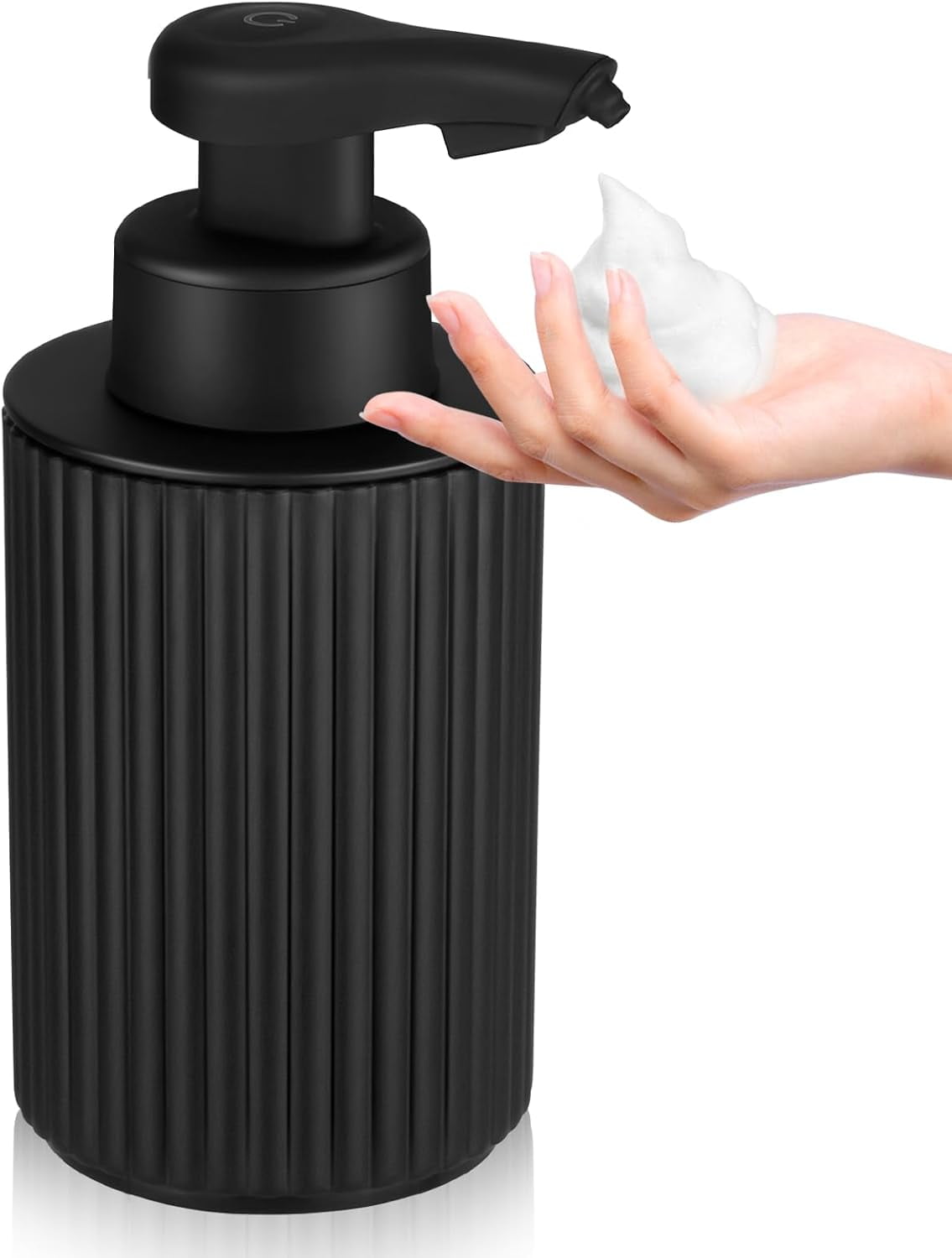Rectangular White Plastic Automatic Foaming Soap Dispenser