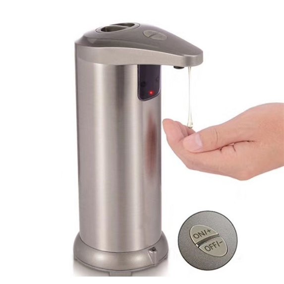 Automatic Soap Dispenser Stainless Steel Touchless Soap Dispenser With 3 Adjustable Levels Equipped Infrared Motion Sensor And Base Smart Soap Dispenser For Bathroom Kitchen