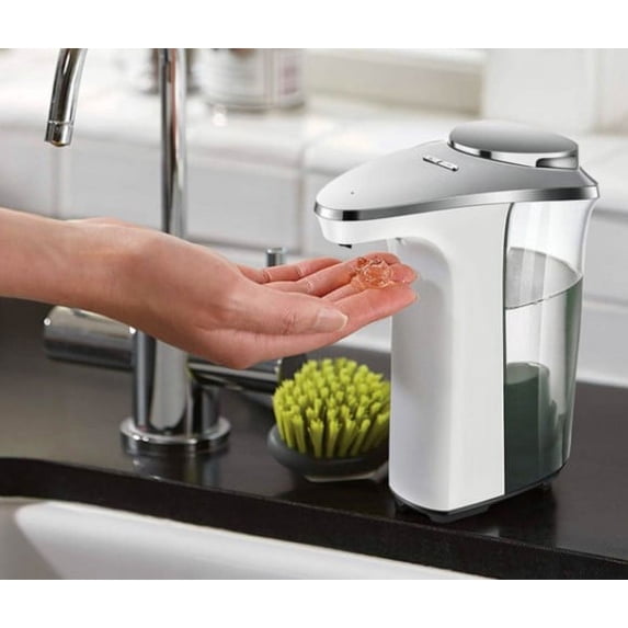 Automatic Soap Dispenser. Touchless Dish Soap Dispenser 17oz/500ml with Upgraded Infrared Sensor. 5 Adjustable Soap Dispensing Levels. Liquid Hand Soap Dispenser for Bathroom & Kitchen