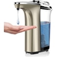 thumbnail image 1 of Automatic Soap Dispenser, Touchless Dish soap Dispenser 17oz/500ml with Upgraded Infrared Sensor, 5 Adjustable Soap Dispensing Levels, Liquid Hand soap Dispenser for Bathroom & Kitchen, Champagne Gold, 1 of 16