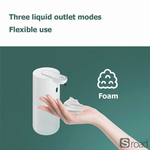 ​Automatic Soap Dispenser, Touchless Foam Soap Dispenser With Smart Sensor, USB Rechargeable, Hands-Free Liquid Soap Dispenser For Kitchen And Bathroom, 400ml, White​,foam