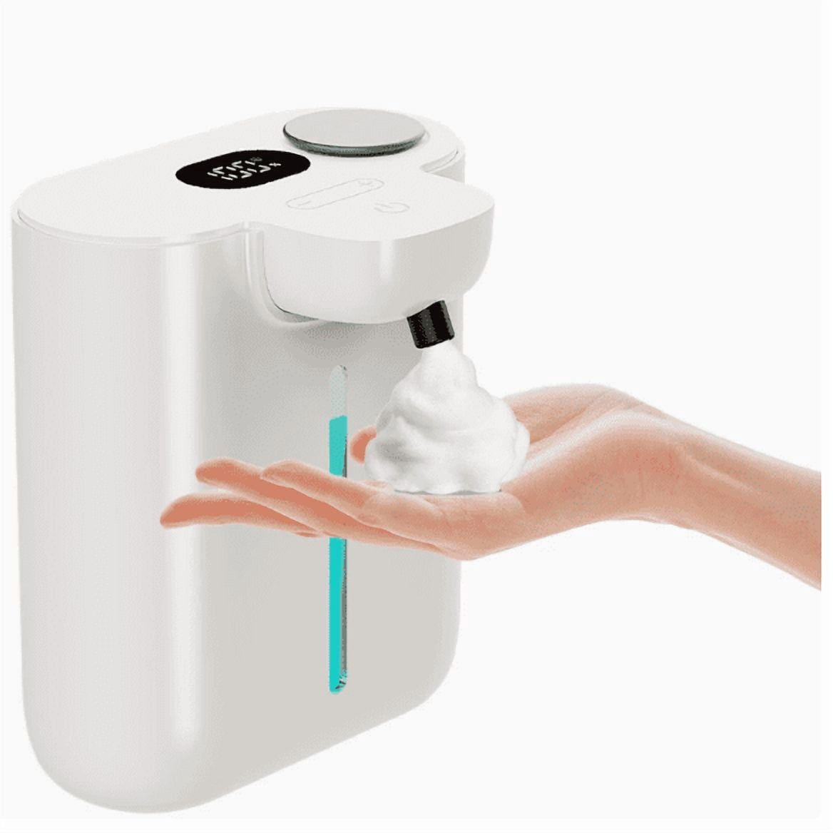 Zhue Automatic Soap Dispenser Touchless, Hands-Free, Multi Adjustable Volume, Long Battery Life, Compatible with Thick & Thin Dish/Hand Soap for Bathroom and Kitchen, Easy for Toddlers, White