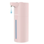 Automatic Soap Dispenser Touchless, Hand Soap Dispenser 15 Adjustable Volume For Thick And Thin Liquid Battery Electric,Dish Soap Dispenser Kitchen Bathroom,Auto Soap Dispenser Hands Free Pink