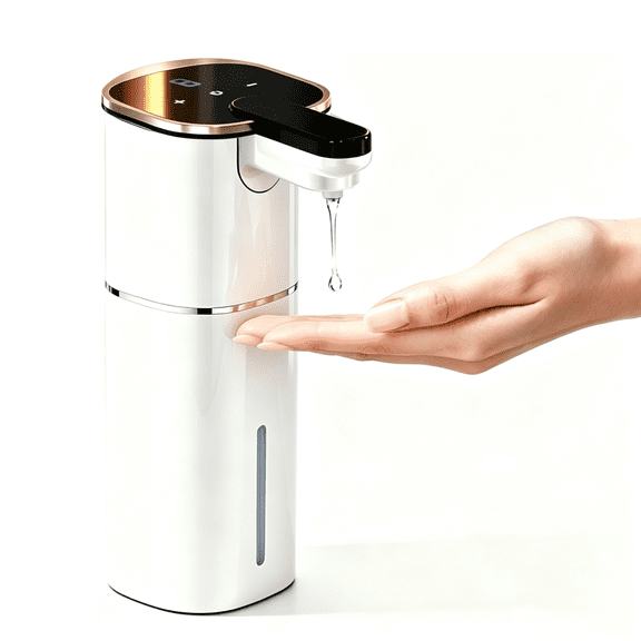 Automatic Soap Dispenser, Touchless Hand Free Soap Dispenser Bathroom, 3 Adjustable Soap Volume Dish Soap Dispenser, Smart Infrared Motion Sensor Liquid Soap Dispenser for Bathroom Kitchen