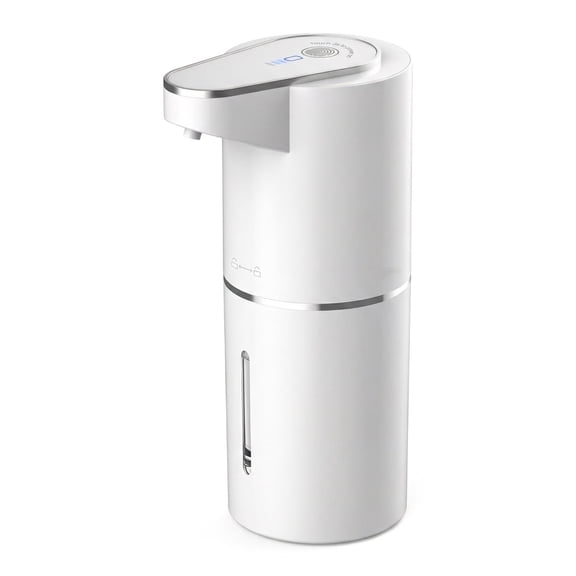 jiuyaoyiyang Touchless Infrared Sensor Automatic Soap Dispenser, 0.2s Infrared Sensor, 350ml Rechargeable Liquid Hand Soap Dispenser for Bathroom Kitchen, Wall Mount/Tabletop