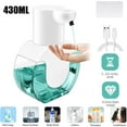 thumbnail image 1 of Automatic Soap Dispenser Touchless Liquid Soap Dispenser with 4-Level Adjustable & Wall Stickers, 14.5oz USB Rechargeable Dish Soap Dispenser for Kitchen Bathroom Hotel, 1 of 9