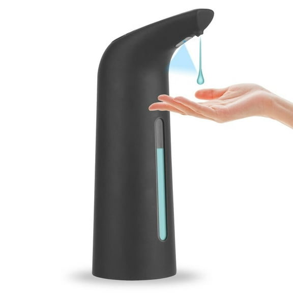 Automatic Soap Dispenser Touchless,Pro Battery Operated Electric 14oz/400ml Liquid Hand Soap Dispenser with Motion Sensor,Suitable for Kitchen Bathroom Hotel,IPX6 Waterproof(Black)
