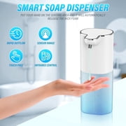 Automatic Soap Dispenser Touchless Rechargeable Hand Sanitizer Dispenser 4 Level Adjustable, for Bathroom Kitchen, 400ml