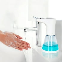 Automatic Soap Dispenser Touchless,Touchless Foaming Soap Dispenser Hand Free Bathroom Countertop Soap Dispensers,Free Touch Electric Soap Dispenser Rechargeable with Sensor for Bathroom,Commercial