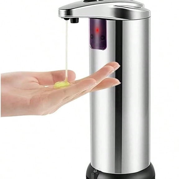 Automatic Soap Dispenser Touchless With Base, 3 Adjustable Levels Touchless Soap Dispenser, Smart Hand Sanitizer Dispenser For Kitchen Bathroom