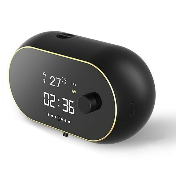 Automatic Soap Dispenser Wall Mount Rechargeable LED Display Gel Soap Dispenser for Kitchen Bathroom Black