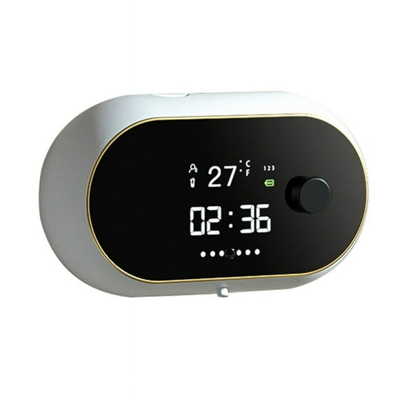 Automatic Soap Dispenser Wall Mount Rechargeable LED Display Gel Soap Dispenser for Kitchen Bathroom White