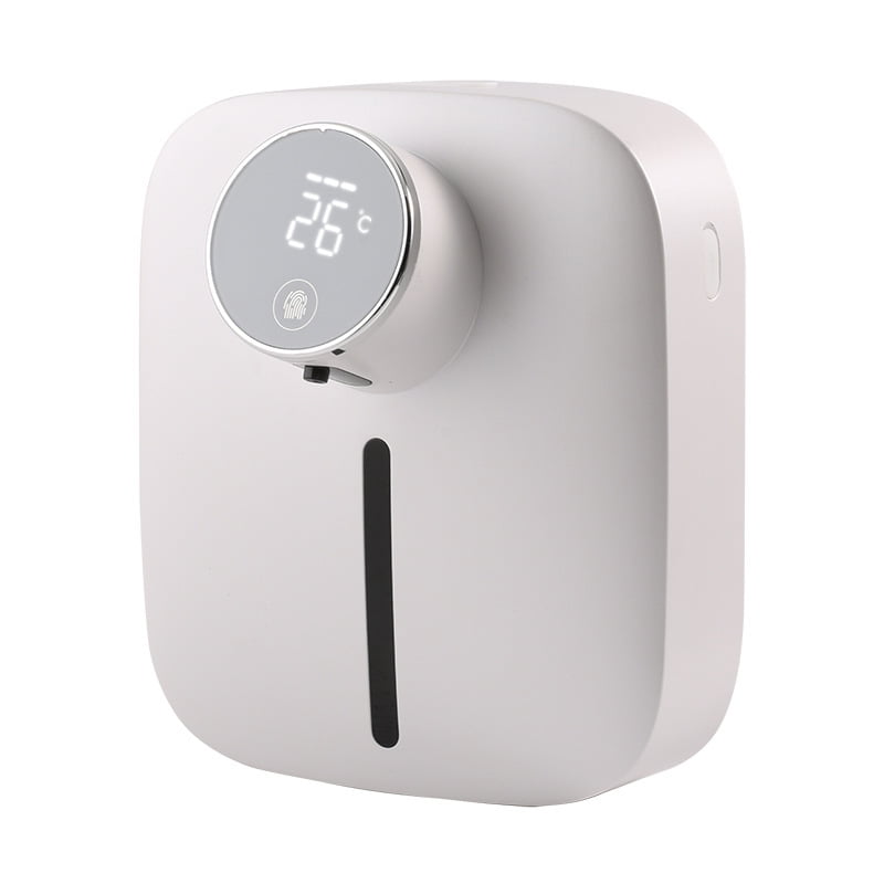 Automatic Soap Dispenser Wall Mount Touchless Foaming Hand Soap Dispenser Hands Soap Container for Bathroom Kitchen white
