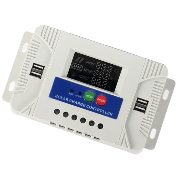 Automatic Solar Charges Controllers 12V 24V LED Display High Efficiency Control Device for Camping Home Energy Systems