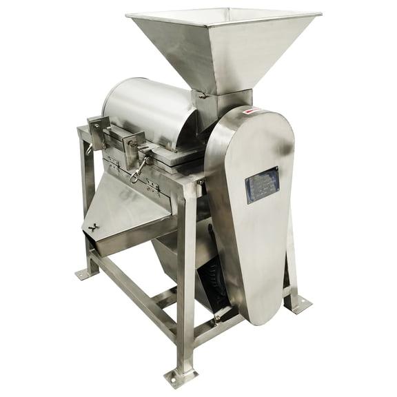 Automatic Spiral Fruit Vegetable Crushing Beating Machine Multi-functional Fruit Vegetable Beater with 3mm Sieve 220V 3PH