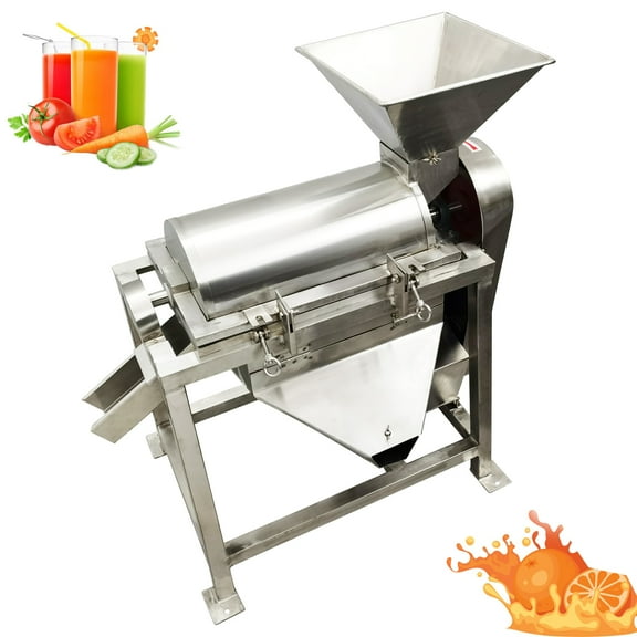 Automatic Spiral Fruit and Vegetable Cracked Press Juicer Extractor Crushing Machine 220V
