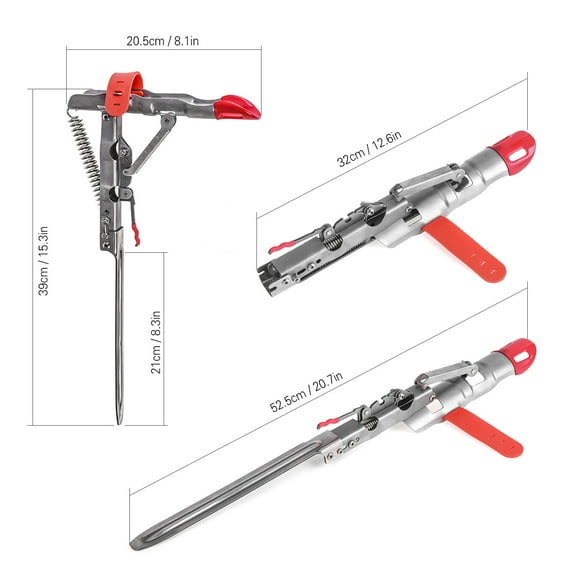 Automatic Spring Fishing Rod Holder Folding Pole Mount Bracket Ground Stand