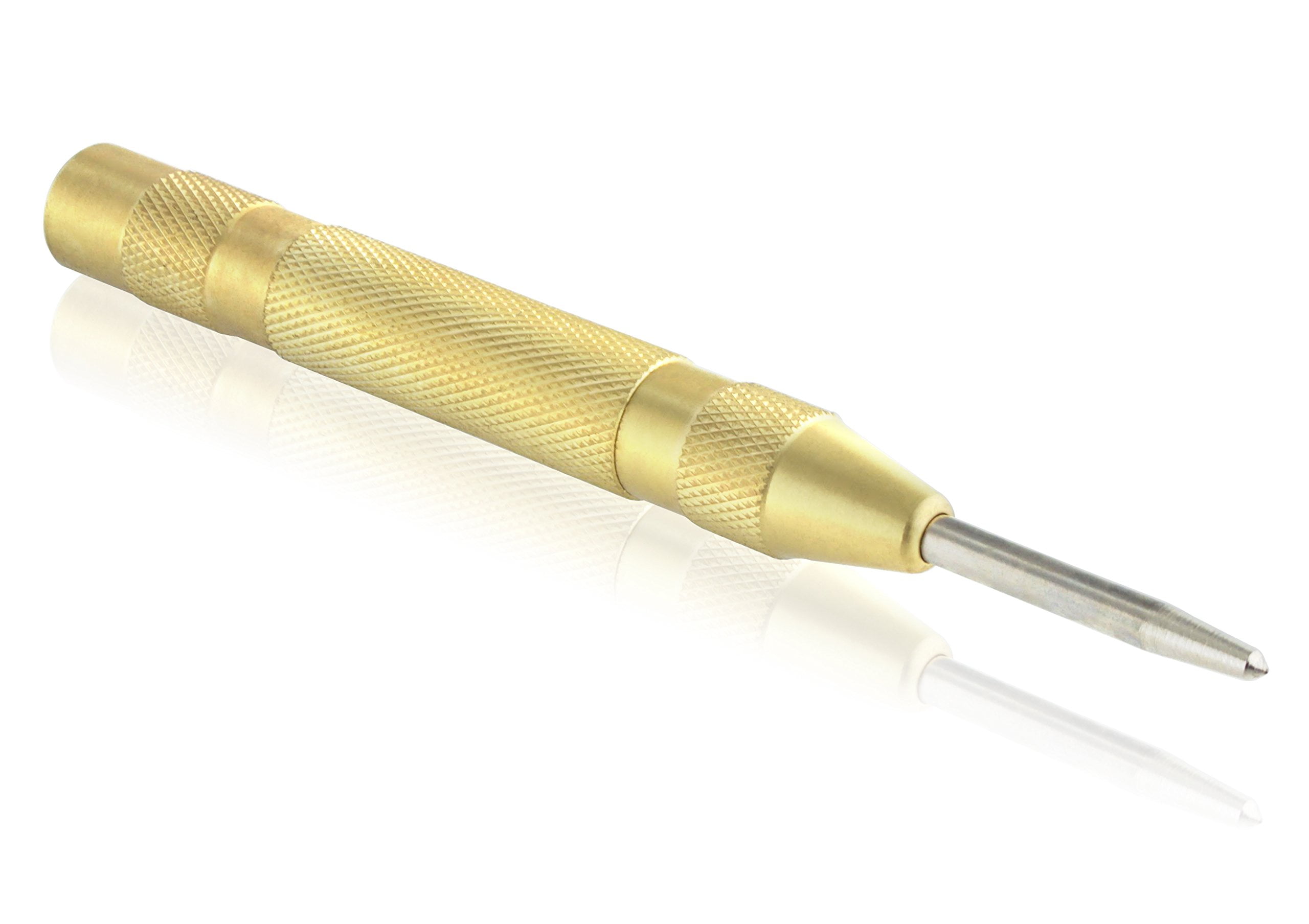 Center Punch - Automatic Center Punch with Brass Handle