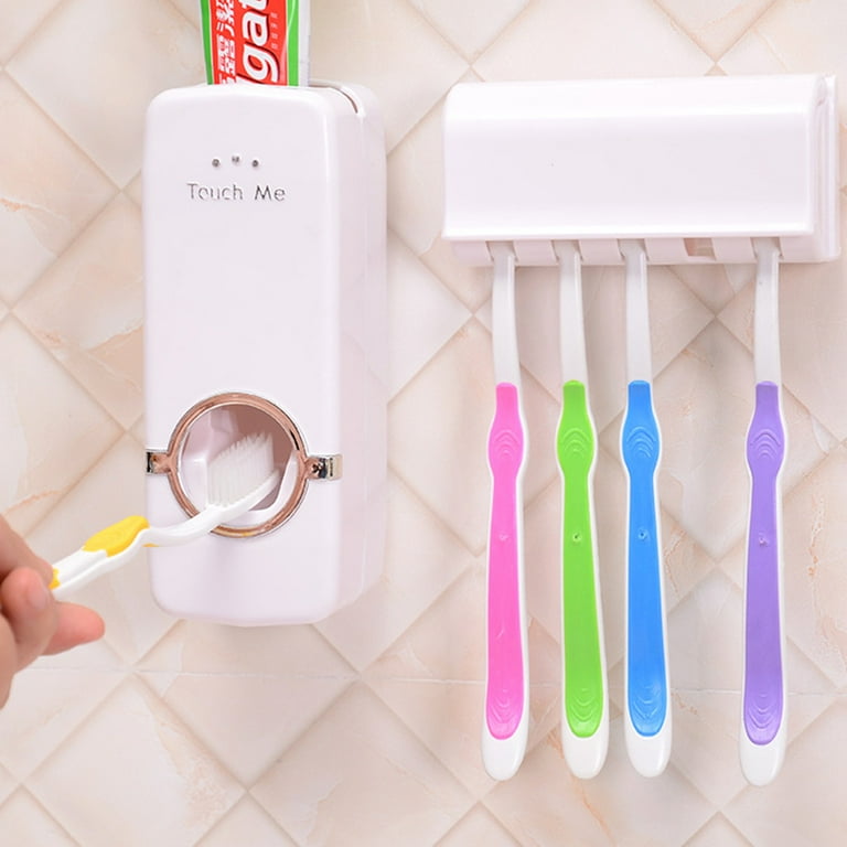 Toothbrush Holders for Bathroom, with Automatic Toothpaste