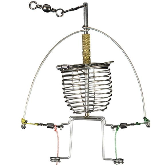 Automatic Stainless Steel Fish Bait Lure Feeder Cage - Holder Basket for Tackle and Fishing
