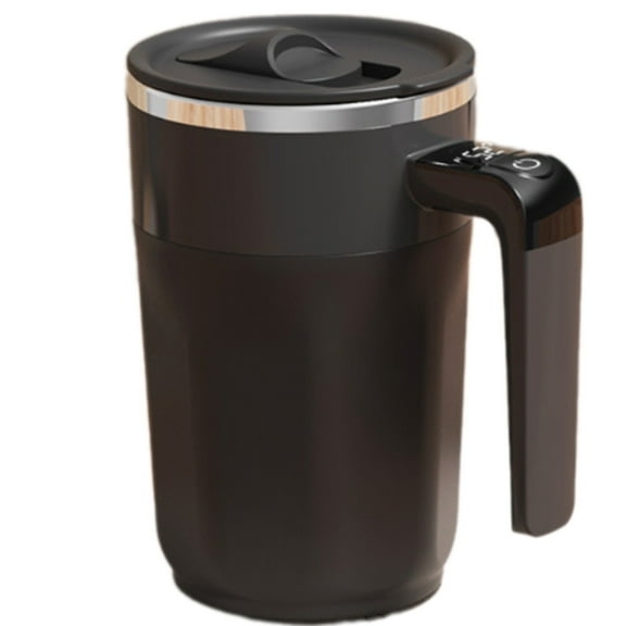 Automatic Stirring Mug with Temperature Display Rechargeable Electric Mixing Cup Rotating Beverage Mixer
