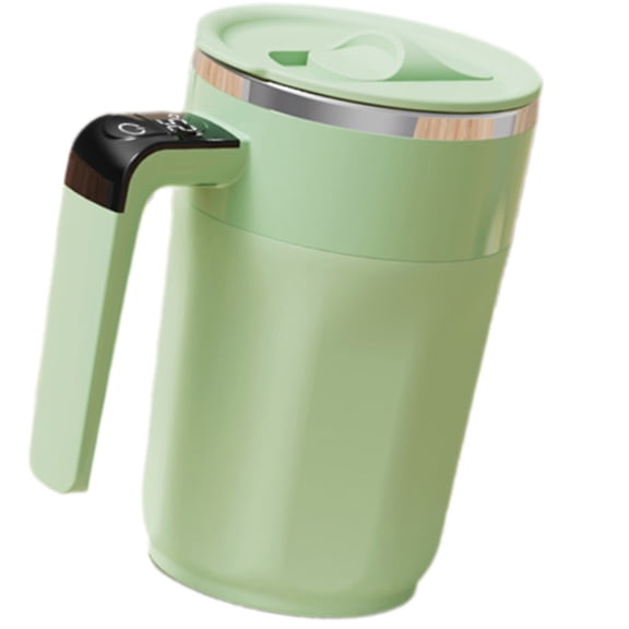Automatic Stirring Mug with Temperature Display Rechargeable Electric Mixing Cup Rotating Beverage Mixer