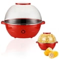 thumbnail image 1 of Automatic Stirring Popcorn Maker Popper with Lid, Electric Popcorn Popper Hot Oil Popcorn Machine Serving Bowl & Convenient Storage Families Parties(220v), 1 of 6