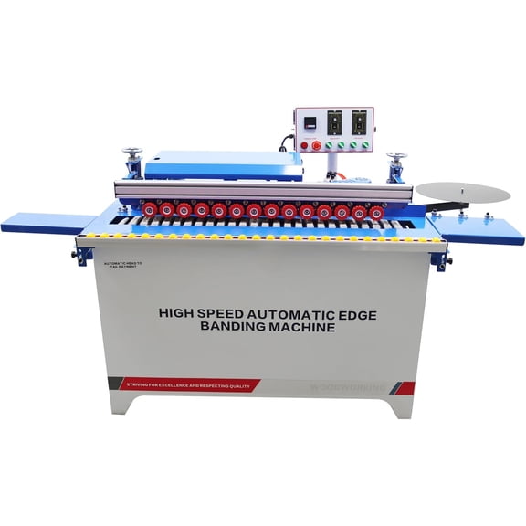 Automatic Straight Edge Bander with Double-side Gluing Auto Tape Breaking