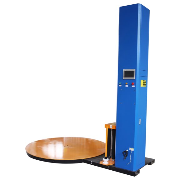 Automatic Stretch Wrap Machine Pallet Film Winding Baler Packager 110V with 65in Turnable Table