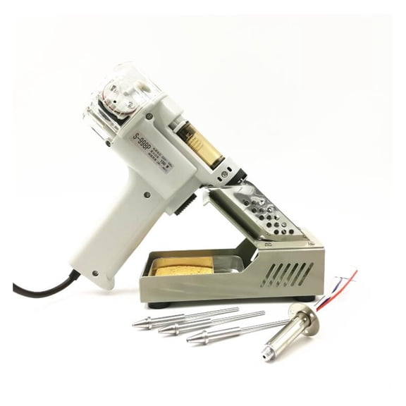 Automatic Suction Tin Electric Absorb Gun S-998P Electric Vacuum Double-Pump Solder Sucker Desoldering Gun 100W ,DIY Tools