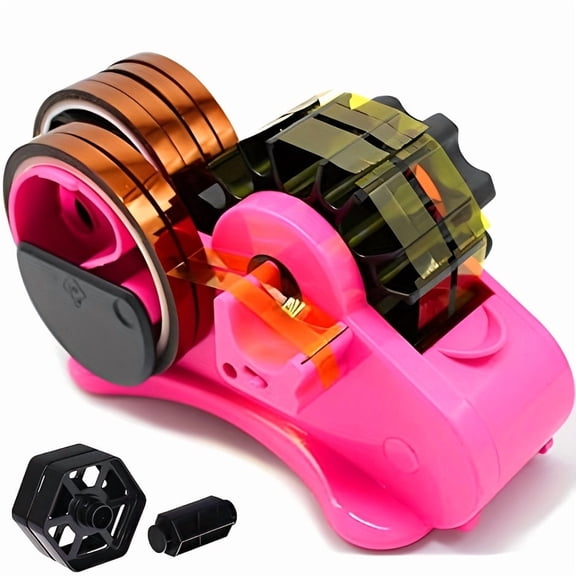 Automatic Tape Dispenser with 1" & 3" Core Cutter - Multifunctional Sublimation Tape Machine for Heat Press & Mug Press | Plastic Office Dispenser, Assembly Required for Commercial Use & Sublimation